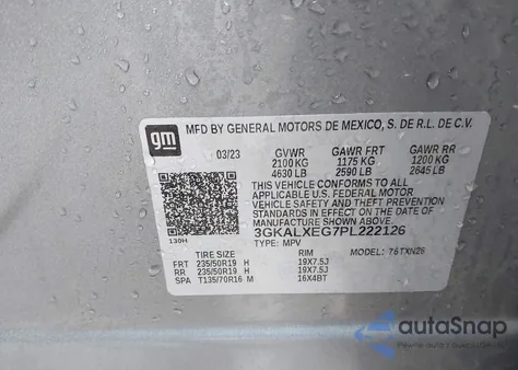 2023 GMC Terrain Awd Denali из США, поврежденный, VIN 3GKALXEG7PL222126